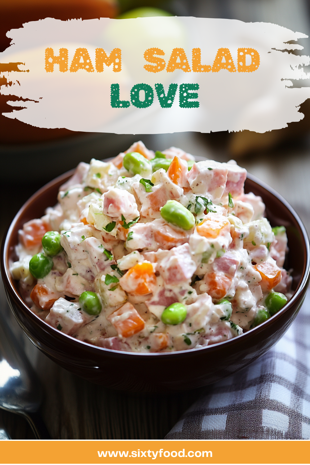 Creamy Ham Salad in a Bowl