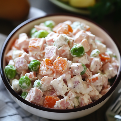 Creamy Ham Salad in a Bowl