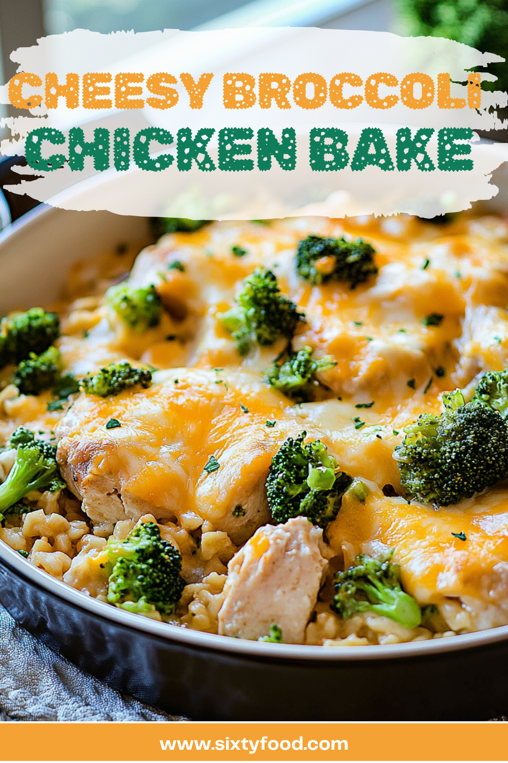 Final Cheesy Broccoli Chicken with cracker topping