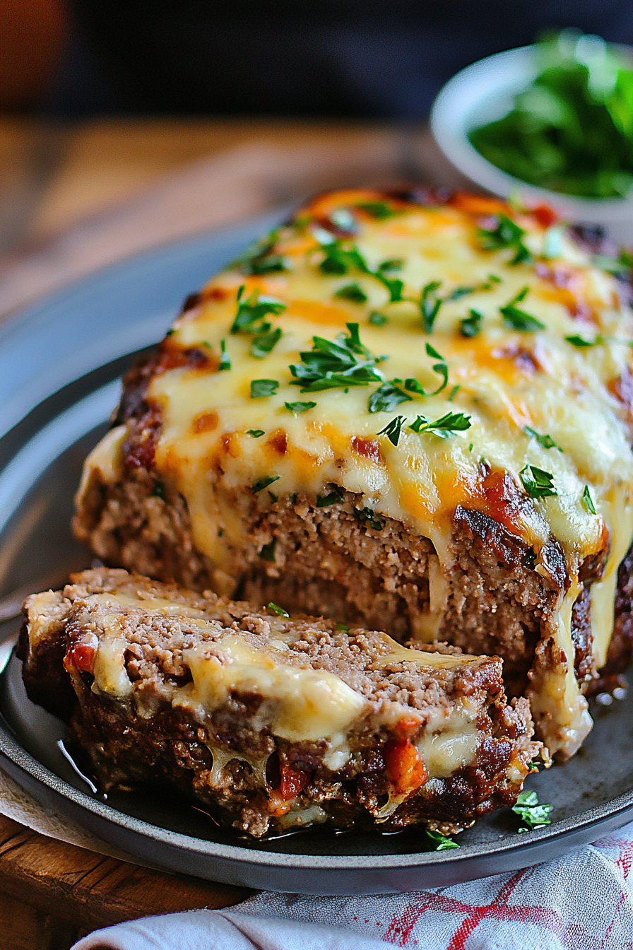 Ground beef in a loaf pan