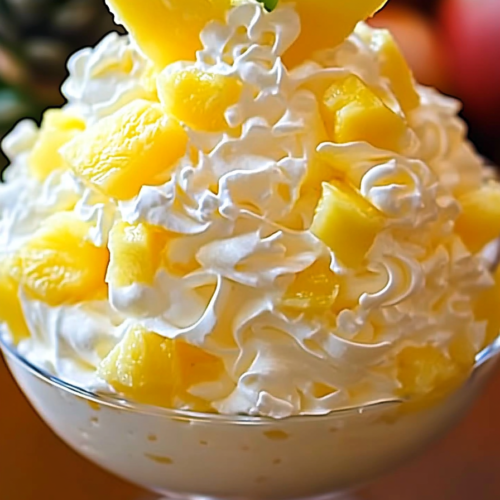 Bowl of Heavenly pineapple fluff