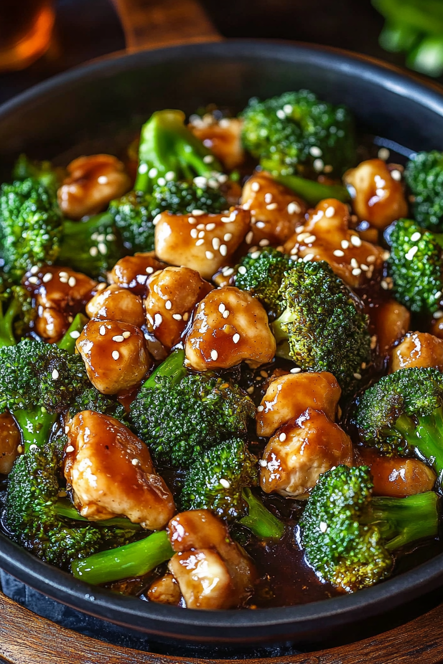 Sizzling Chicken Broccoli plated